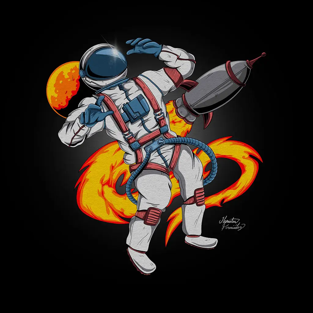 Ilustración Astronauta