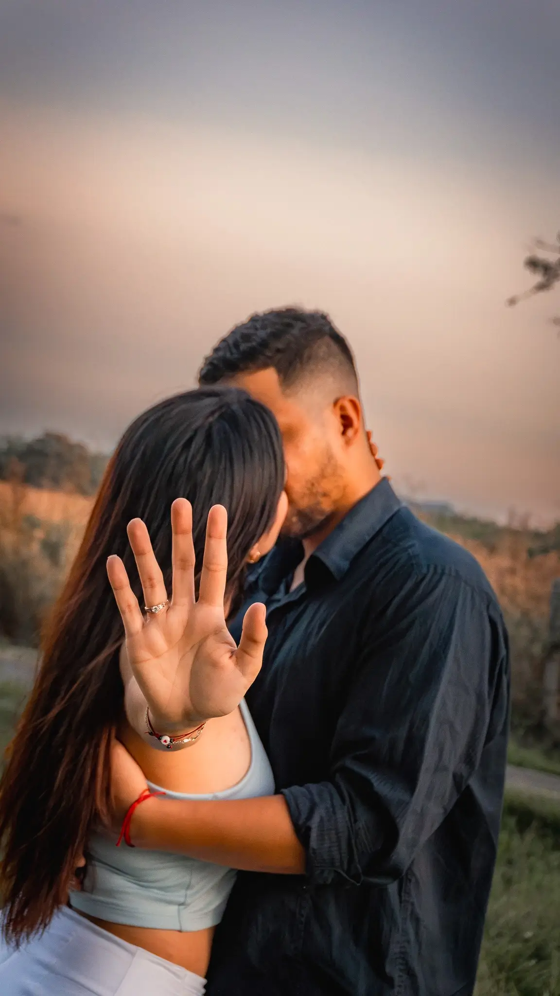 Fotografía de pareja en exterior