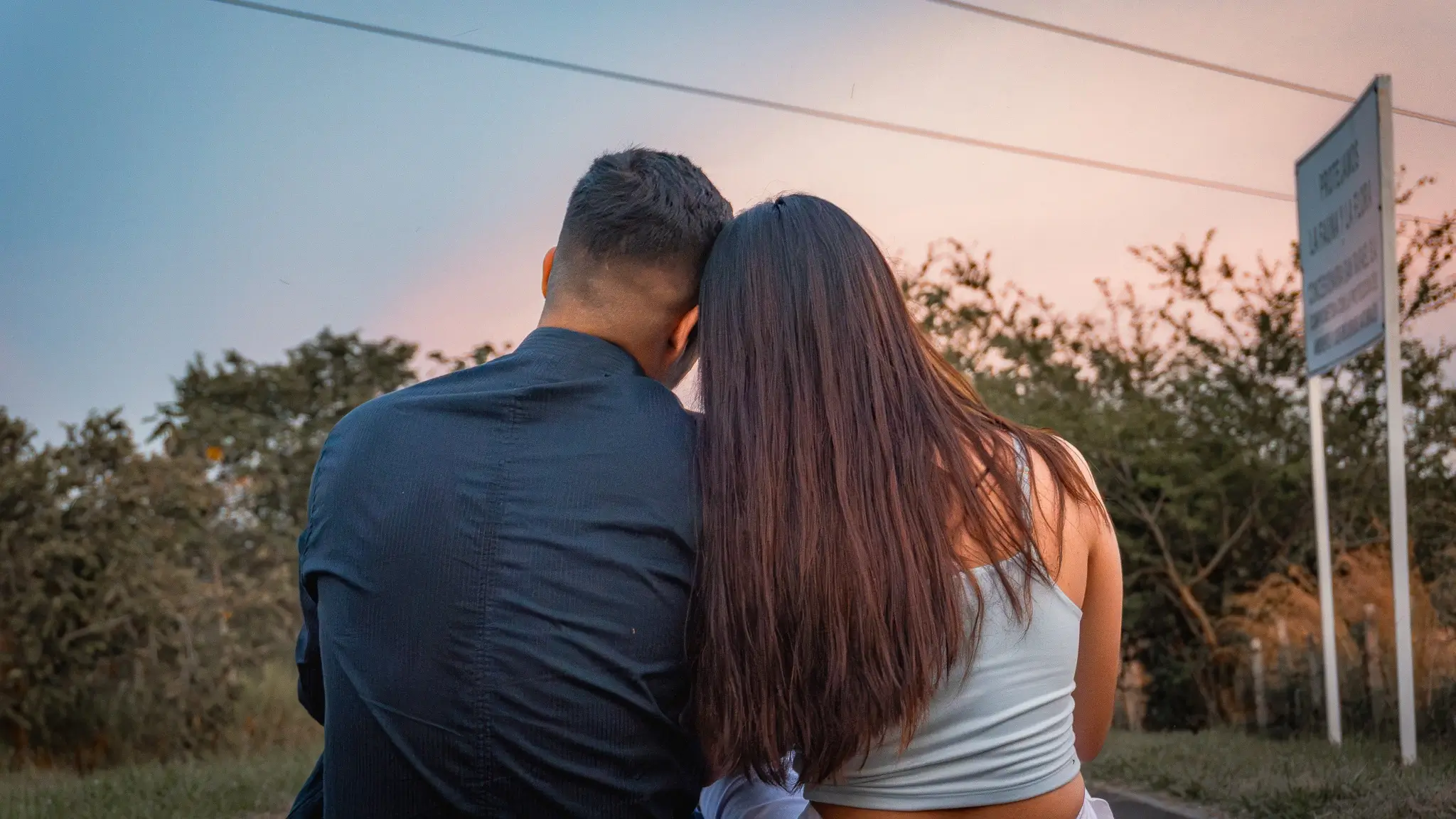 Momento íntimo de pareja
